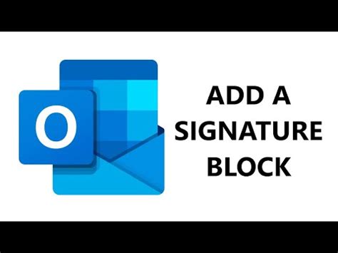 Add A Signature Block In Outlook Web Access OWA YouTube