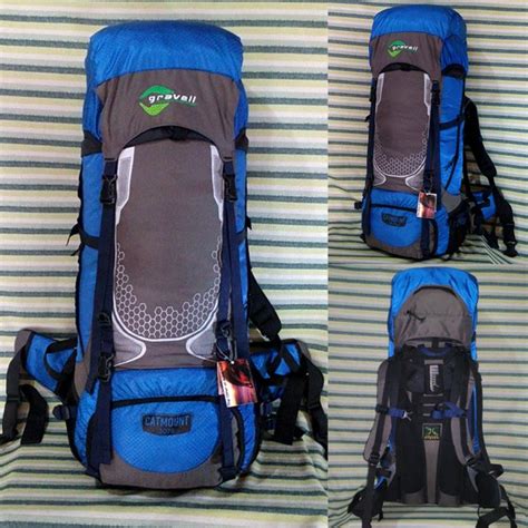 Jual Tas Gunung Keril Carrier Gravell Catmount Blue L Up L Original