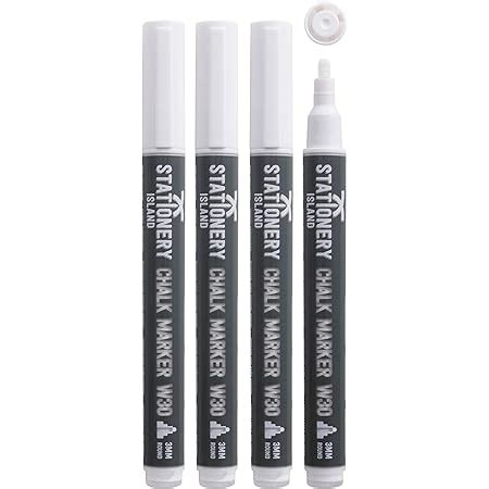 Stationery Island Liquid Chalk Pens White Markers For Blackboards Dry