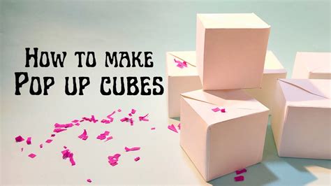 How To Make Pop Up Cubes Full Tutorial Easy Step Wise Jumping Cubes