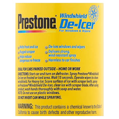 Prestone Windshield De Icer 17 Oz