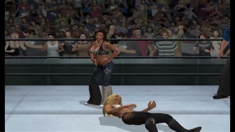 WWE Smackdown Vs RAW 2009 PS2 Mickie James Vs Michelle McCool Normal