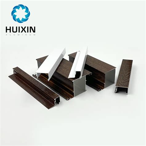 Wood Grain Aluminum Extruded Window And Door Profile For Uzbekistan