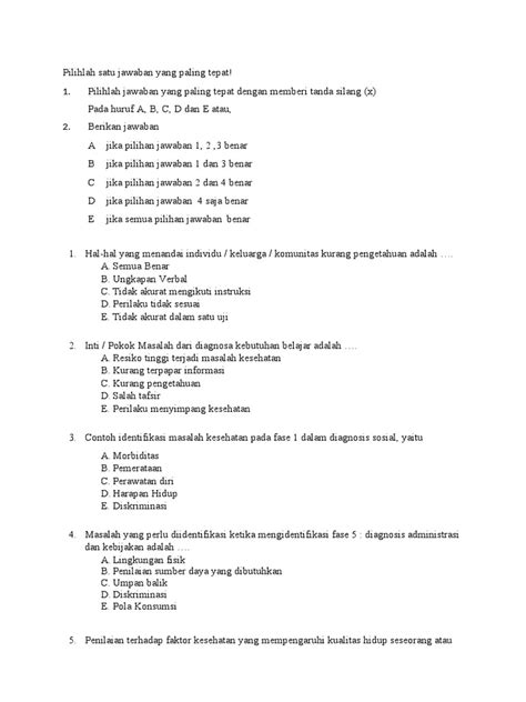 Soal Promkes S1 Kep Pdf