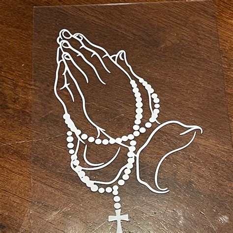 Praying Hands Decal Etsy