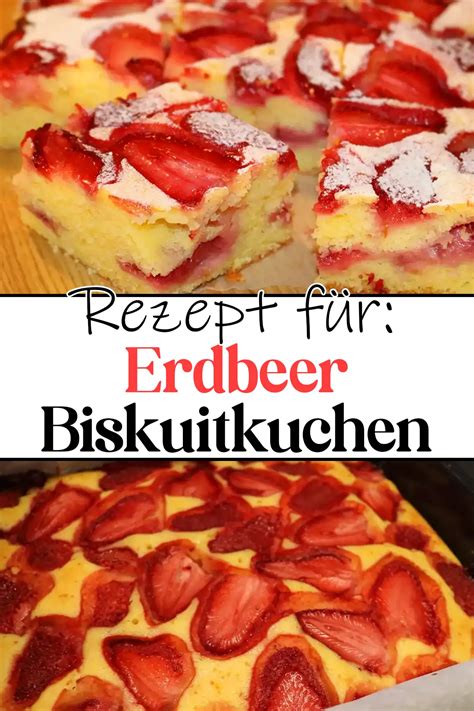 Erdbeer Biskuitkuchen Rezept In 3 Minuten Zubereitet Schnelle Und