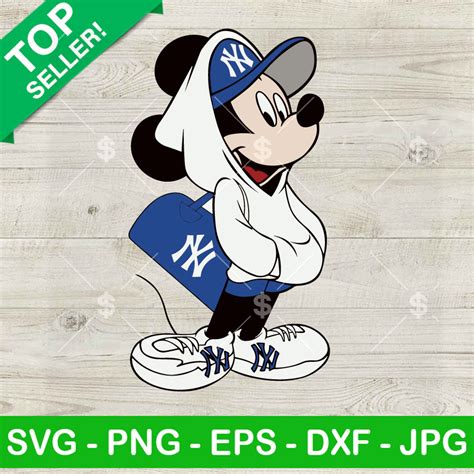 Mickey Mouse New York Yankees Svg New York Yankees Svg Baseball Mlb