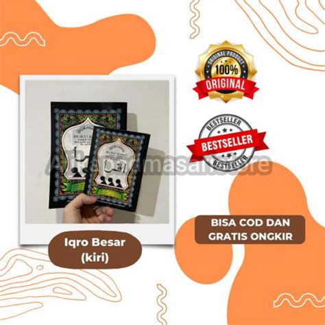 Jual Cod Iqro Iqra Bendel Jilid Ukuran Besar A Kertas Koran Cd