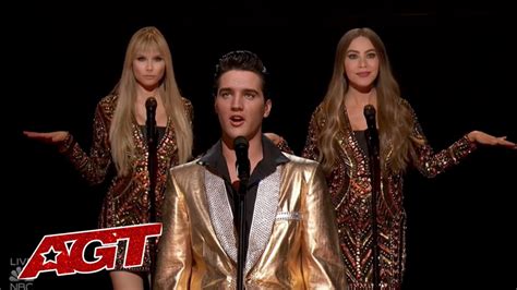 Elvis Comes Alive To Sing With Simon Cowell Sofia Vergara And Heidi