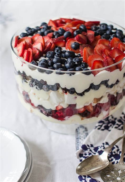 July Th Recipe Red White And Blue Trifle Kitchn