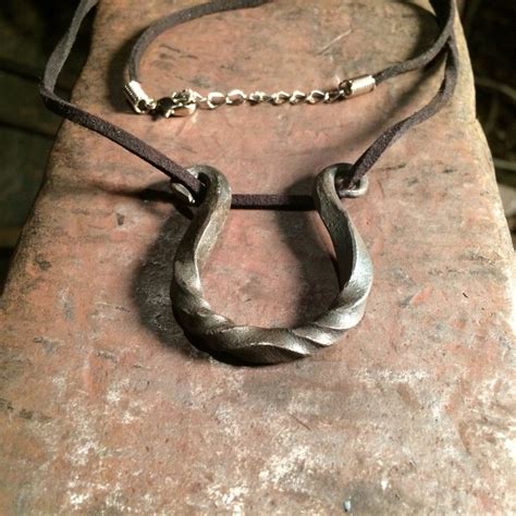 Nordic Inspiration Necklace Hand Forged Necklace Pendant Etsy