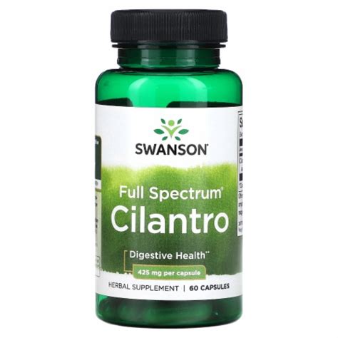 Swanson Full Spectrum Cilantro 425 Mg 60 Capsules 60 Count Kroger