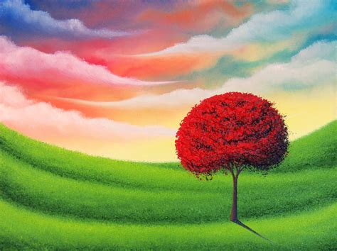 Bing Art By Rachel Bingaman Colorful Landscape Painting Nursery Art