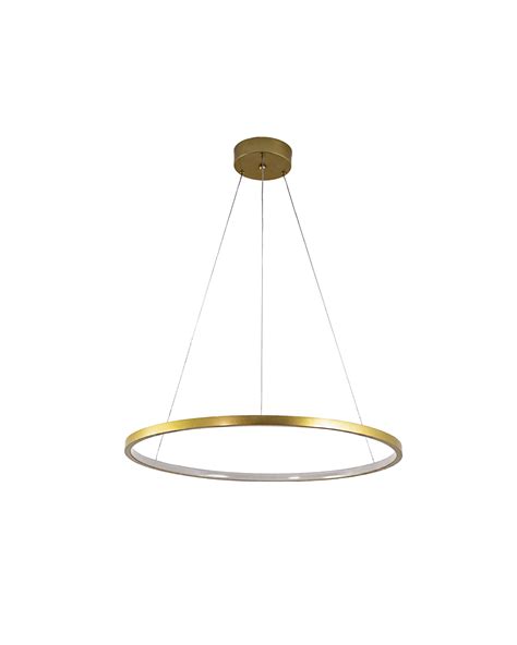 Lustre Pendente Redondo Circular Arco Anel Aro Led Cm W K