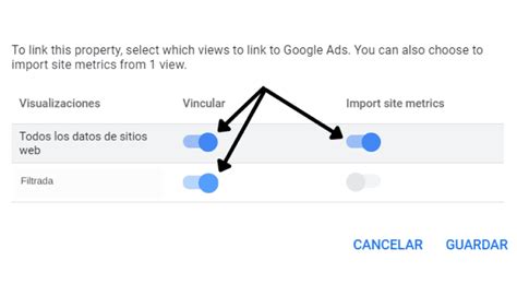 Cómo vincular Google Ads y Google Analytics