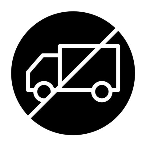 Premium Vector Vector Design No Trucks Icon Style