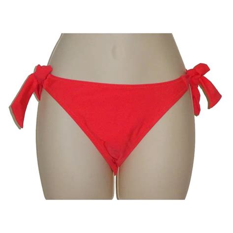 Abs Allen Schwartz Swim Abs Coral Tie Side Hipster Bikini Bottom