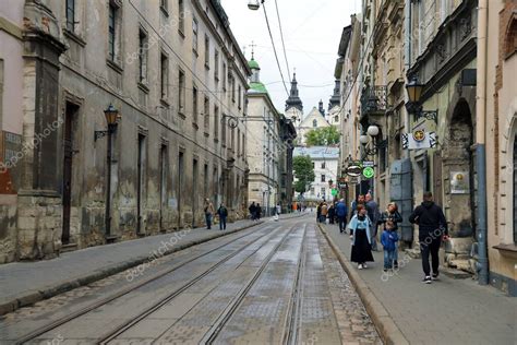 Lviv Ucrania De Septiembre De Street View Of The Historical