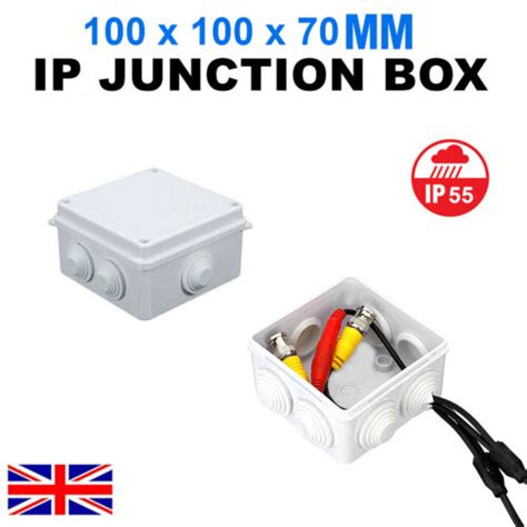 10X IP55 PLASTIC WEATHERPROOF JUNCTION BOX ENCLOSURE 100X100X70 MM