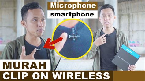 MURAH BISA BUAT HP Mic Clip On Wireless SHORUSH Dual Lavalier