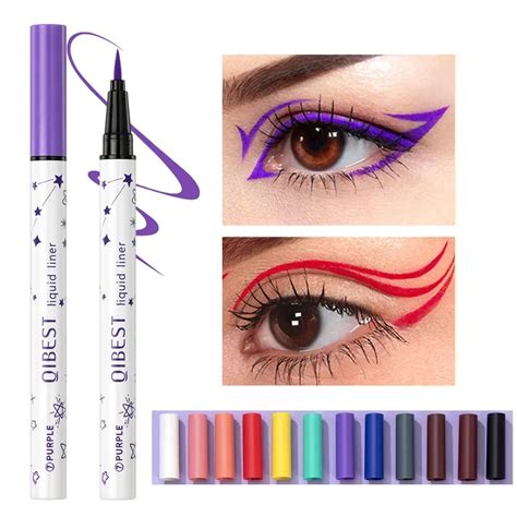 Eyeliner Liquide Imperm Able Stylo Eye Liner 12 Couleurs Longue Dur E