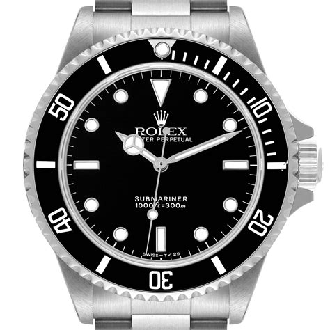 Rolex Submariner No Date Mm Liner Steel Mens Watch