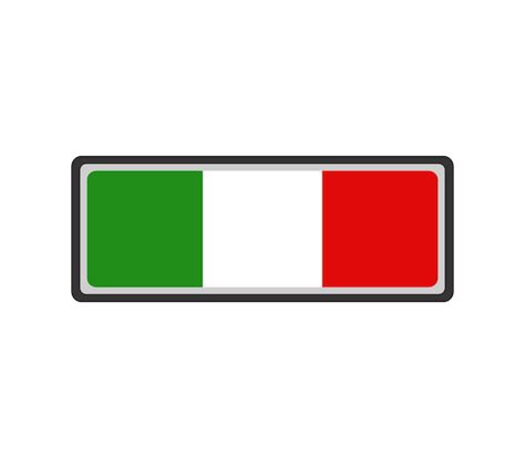 Bandera De Italia Vector Premium