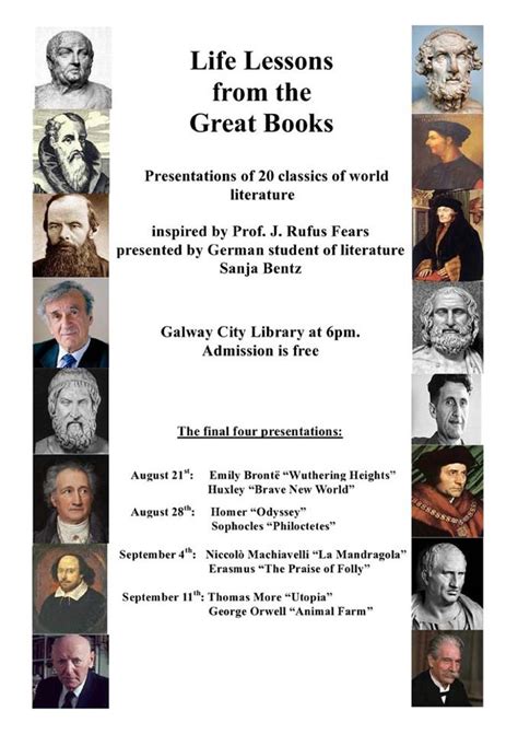 Galway Public Libraries Blog: Life Lessons from the Great Books - Galway City Library