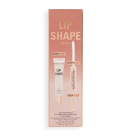 Revolution Lip Shape Kit Warm Nude Make Up Superdrug