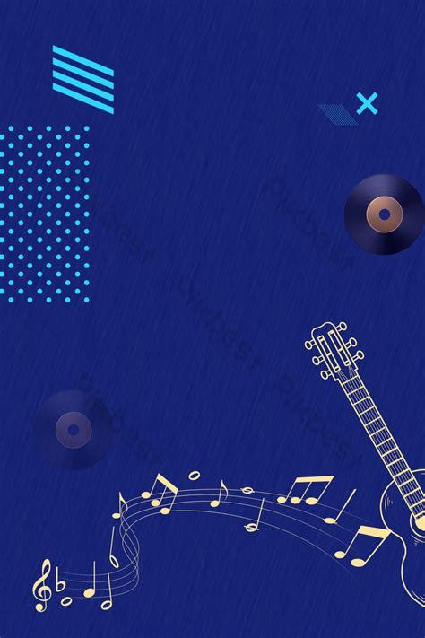 Simple Music Festival Blue Background Poster Backgrounds | PSD Free ...