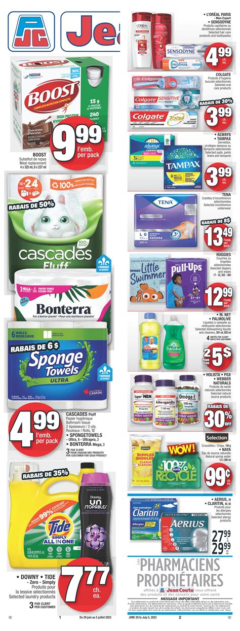 Jean Coutu QC Flyer June 29 To July 5