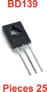 Elph BD139 NPN Bipolar Medium Power Transistor 80V 1 5A TO 126 Pack Of