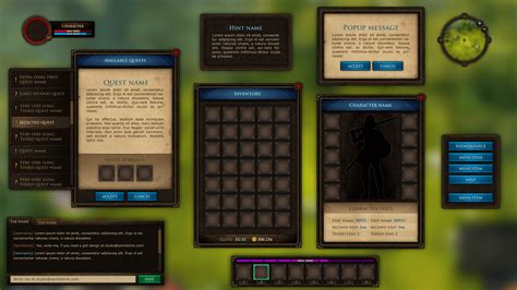 Mmorpg Ui Kit By Dmitriy Fomenko In 2d Assets Ue4 Marketplace