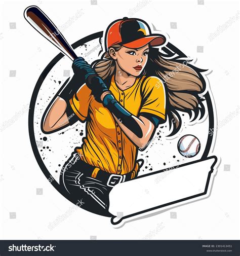 Softball Player Cartoon