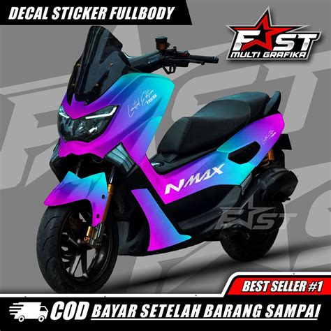 Jual Decal Nmax Old Full Body Sticker Decal Nmax Old Motip Bunglon