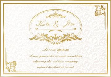 Indian Luxury Wedding Invitation Template Vector Image