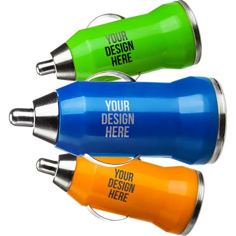 Imprinted On-The-Go USB Car Chargers