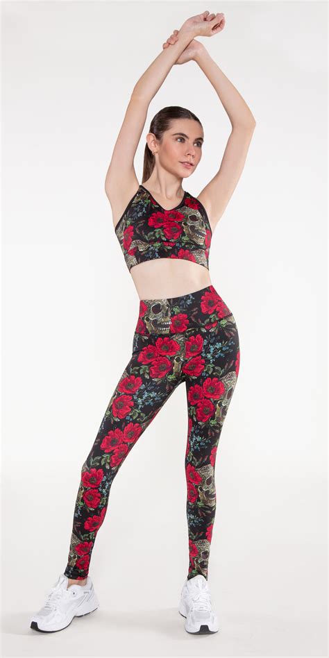 Skulls N Roses Sports Bra Miami Fitwear