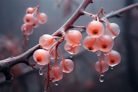 Premium Ai Image Mysterious Beauty Captured Ghostberry Fruit On