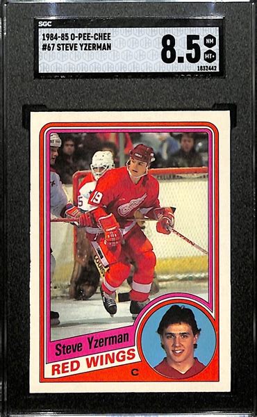 Lot Detail 1984 85 O Pee Chee OPC Steve Yzerman Rookie Card 67