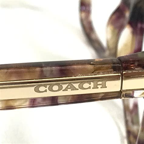 Coach Eyeglasses Frames Hc 6065 5287 Confetti Light Brown Purple Clear 51 17 135 Ebay