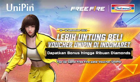 Beli Voucher UniPin Di Indomaret Top Up FF Dapat Bonus Banyak Diamond