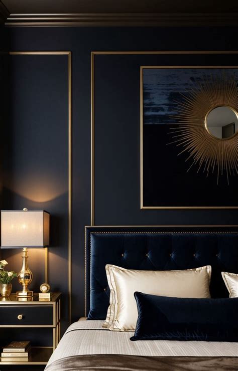 Dark Blue Aesthetic Bedroom Inspiration