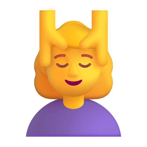 Woman Getting Massage 3d Default Icon Fluentui Emoji 3d Iconpack