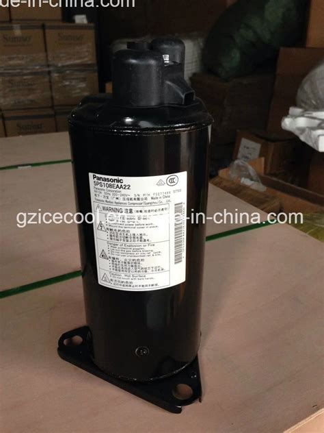 1hp Panasonic R410a Rotary Air Conditioner Compressor 5ps108eaa22 R410a Rotary Compressor And