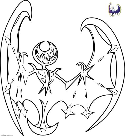 Coloriage Pokemon Legendaire Soleil Et Lune L Gant Stock Coloriage