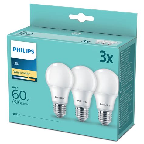 Dedeman Bec Led Philips Clasic A60m E27 8w 806lm Lumina Calda 2700 K