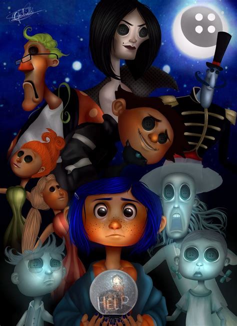 Coraline E O Mundo Secreto By Lacerda Arts Deviantart On