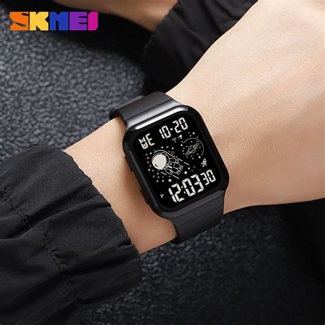 SKMEI Jam Tangan Pria Digital Sport Watch Alarm Waterproof 5 ATM 1863