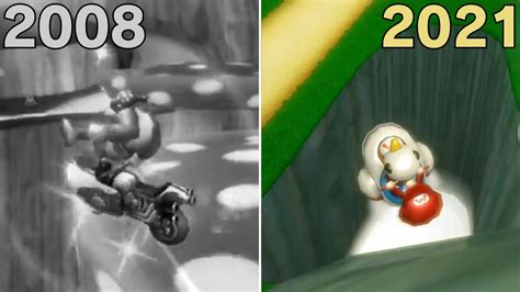 Evolution Of Mario Kart Wii Mushroom Gorge World Records 2008 2021 Youtube